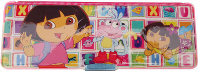 

Dream Bag Dora Print Art Plastic Pencil Box(Set of 1, Pink)