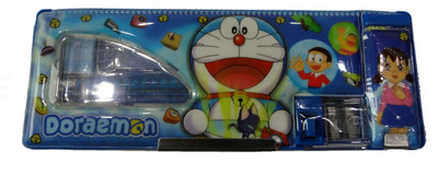 

Cloud9JP Carton NA Art Plastic Pencil Box(Set of 1, Blue)