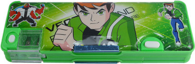

Saamarth Impex Cartoon Boy Art Plastic Pencil Box(Set of 1, Green)