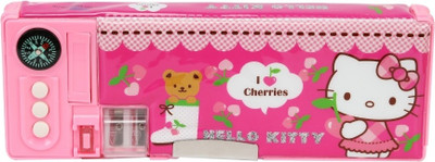 

Hello Kitty School Plastic Pencil Box(Set of 1, Multicolor)