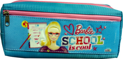 

Barbie Barbie Character Face Art Fabric Pencil Box(Set of 1, Black, Pink)