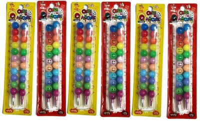 

Parteet Cartoon Round Shaped Pencil(Multicolour)