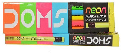 

DOMS Neon Pencil(Set of 10, Fluroscent Colors)