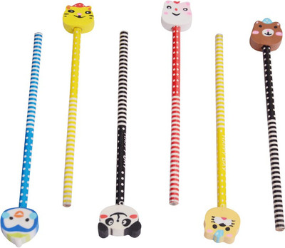 

Priyankish Teddy Pencils Pencil(Set of 6, Multicolor)