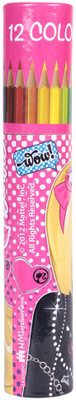 

Barbie Cylindrical Round Shaped Pencils(Set of 12, Multicolor)