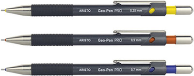 

Aristo Geo-Pen Pro Round Shaped Pencils(Set of 3, Yellow, Orange, Blue)