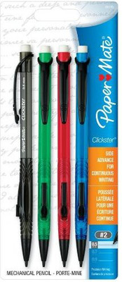 

Paper Mate Clickster 0.5Mm Mechanical Pencils Pencil(Set of 4, Milti Colour)