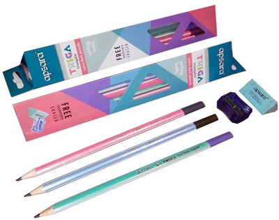 

Apsara Triga Triangular Shaped Pencil(Extra Black)