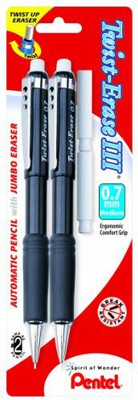 

Pentel Pentel Twist-Erase Iii Automatic Pencil With 2 Eraser Refills Pencil(Set of 1, Black)
