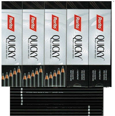 

RORITO QUICKY Hexagonal Shaped Pencils(Set of 150, Black)