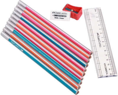 

Faber-Castell Trenz Super Dark Pencils Pencil(Set of 10, Multicolor)