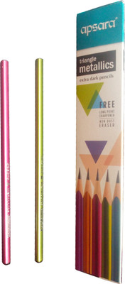

Apsara Metallice Triangular Shaped Pencils(Set of 10, Multicolor)