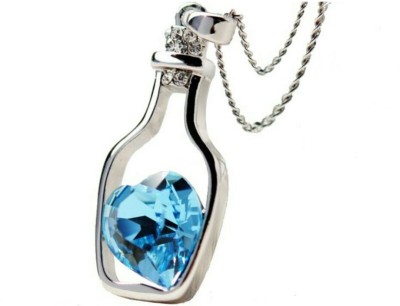 University Trendz UNIV_P126 Rhodium Crystal Alloy Pendant