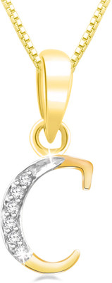 27% OFF on Sparkles Beautiful C Shape Diamond Yellow Gold Pendant 27% OFF on Sparkles Beautiful C Shape Diamond Yellow Gold Pendant
