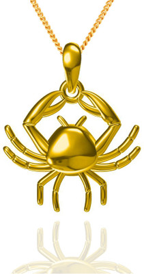 52% OFF on Exxotic Jewelz Cancer Zodiac Gold-plated Silver Pendant