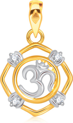 

VK Jewels Om Gold-plated Cubic Zirconia Alloy Pendant
