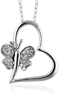 

Kiara Jewellery Rhodium Swarovski Zirconia Silver Pendant