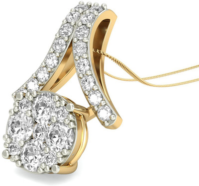 22% OFF on Aucent by PC Jeweller The Idina Diamond 18kt Diamond Yellow Gold Pendant