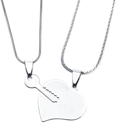 

Girlz! Heart Key Couple Pendant Metal, Alloy