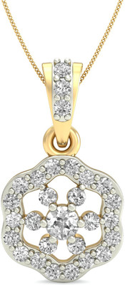 22% OFF on Aucent by PC Jeweller The Ysaline Diamond 18kt Diamond Yellow Gold Pendant
