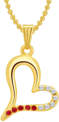 

Sukkhi Pleasing Valentine Heart Gold-plated, Rhodium Alloy Pendant