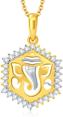

Sukkhi Amazing Ganesha God Gold-plated, Rhodium Alloy Pendant