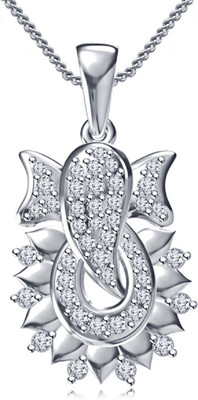 Platinum ganesh pendant sale