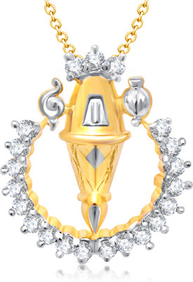 87% OFF on VK Jewels Yellow Gold Cubic Zirconia Alloy Pendant
