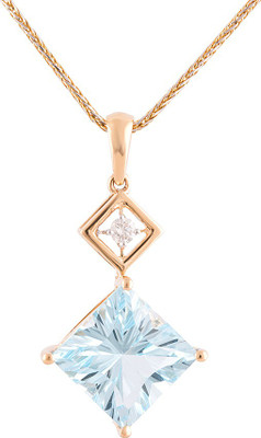 

Wite&Gold Topaz Gold-plated Diamond, Topaz Metal Pendant