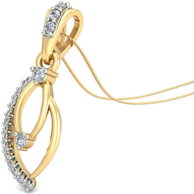 22% OFF on Aucent by PC Jeweller The Kimaya Diamond 18kt Diamond Yellow Gold Pendant