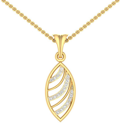 

Jewels5 Protea 14kt Diamond Yellow Gold Pendant