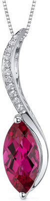 

Kiara Jewellery Aaditi Rhodium Swarovski Zirconia Sterling Silver Pendant
