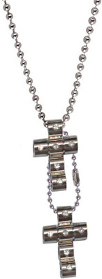 

Men Style Eleghant Armani Cross With Crystal Alloy Pendant Set