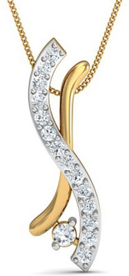 

Kataria Jewellers The Fanchon 14kt Diamond Yellow Gold Pendant(Yellow Gold Plated)