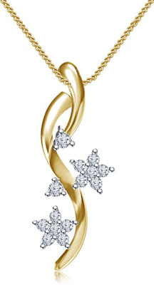 

Vorra Fashion Fancy Flower Journey Platinum Cubic Zirconia Sterling Silver Pendant