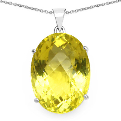 

Johareez Solitaire Rhodium Topaz Sterling Silver Pendant