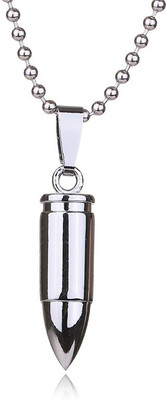 

Silver Shoppee Bullet Rhodium Alloy Pendant