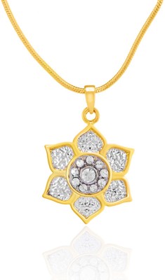 mahi Rose enchantress Gold-plated Crystal Brass, Alloy Pendant