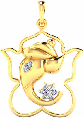 

Samaira Gem and Jewelery Forever 14kt Swarovski Crystal Yellow Gold Pendant
