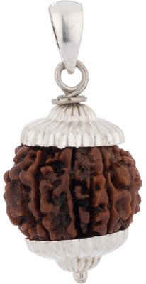 Shiv Ram Jyotish Kendra Seven Face Certified Energized Rudraksha Sterling Silver Pendant