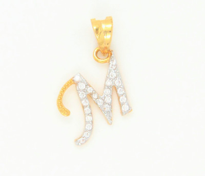 

Bhurmal Aidanmal Jewellers Sign Star M Pendant 18kt Cubic Zirconia Yellow Gold Pendant
