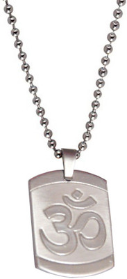 

Men Style Square Om Alloy Pendant