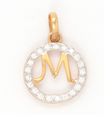 

Bhurmal Aidanmal Jewellers Round Star 18kt Cubic Zirconia Yellow Gold Pendant