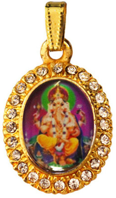 Rich & Famous Lord Ganesha Yellow Gold Alloy Pendant available at flipkart for Rs.195