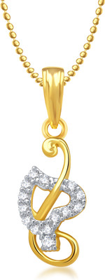 Meenaz Heart pendant Locket With Chain Love valentine gifts Brass Cubic Zirconia, Diamond Alloy Pendant available at flipkart for Rs.275