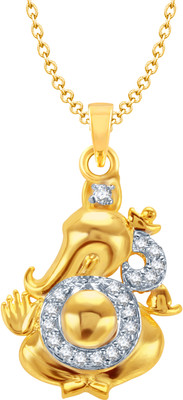 84% OFF on MEENAZ Om Ganesha Of Yellow Gold God With Chain In American Diamond Cz Gifts Jewellery Set Gold-plated, Brass Cubic Zirconia, Crystal, Diamond Alloy Pendant 84% OFF on MEENAZ Om Ganesha Of Yellow Gold God With Chain In American Diamond Cz Gifts Jewellery Set Gold-plated, Brass Cubic Zirconia, Crystal, Diamond Alloy Pendant