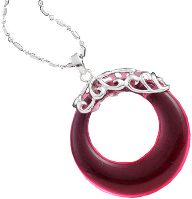 24% OFF on AAPNO RAJASTHAN Pink Agate Ring Pendant Silver Locket