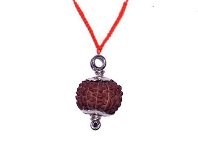 Navkaar Creation 8 Mukhi Rudraksha Java Silver Capped Pendant Lab Certified Sterling Silver Pendant available at flipkart for Rs.679