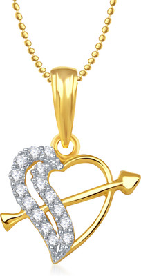 

Meenaz Life Is Beautiful Heart Gold & Rhodium Alloy Pendant