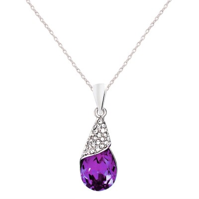 

Aaishwarya Silver Swarovski Crystal Alloy Pendant